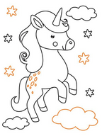 Dreamland Publications Unicorn Neon Colour & Sticker Dots Book Over 500 Stickers Book For Kids | Grocsy