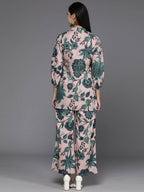 Ahalyaa Women's Traditional Wear Co-ods - Tan | Grocsy