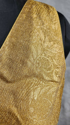 Kia Fashions Gold Crush Tissue Self Design Readymade Blouse | Grocsy