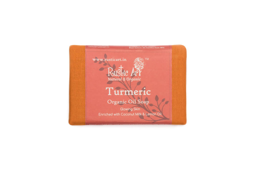 Rustic Art Turmeric Organic Oil Soap | Grocsy