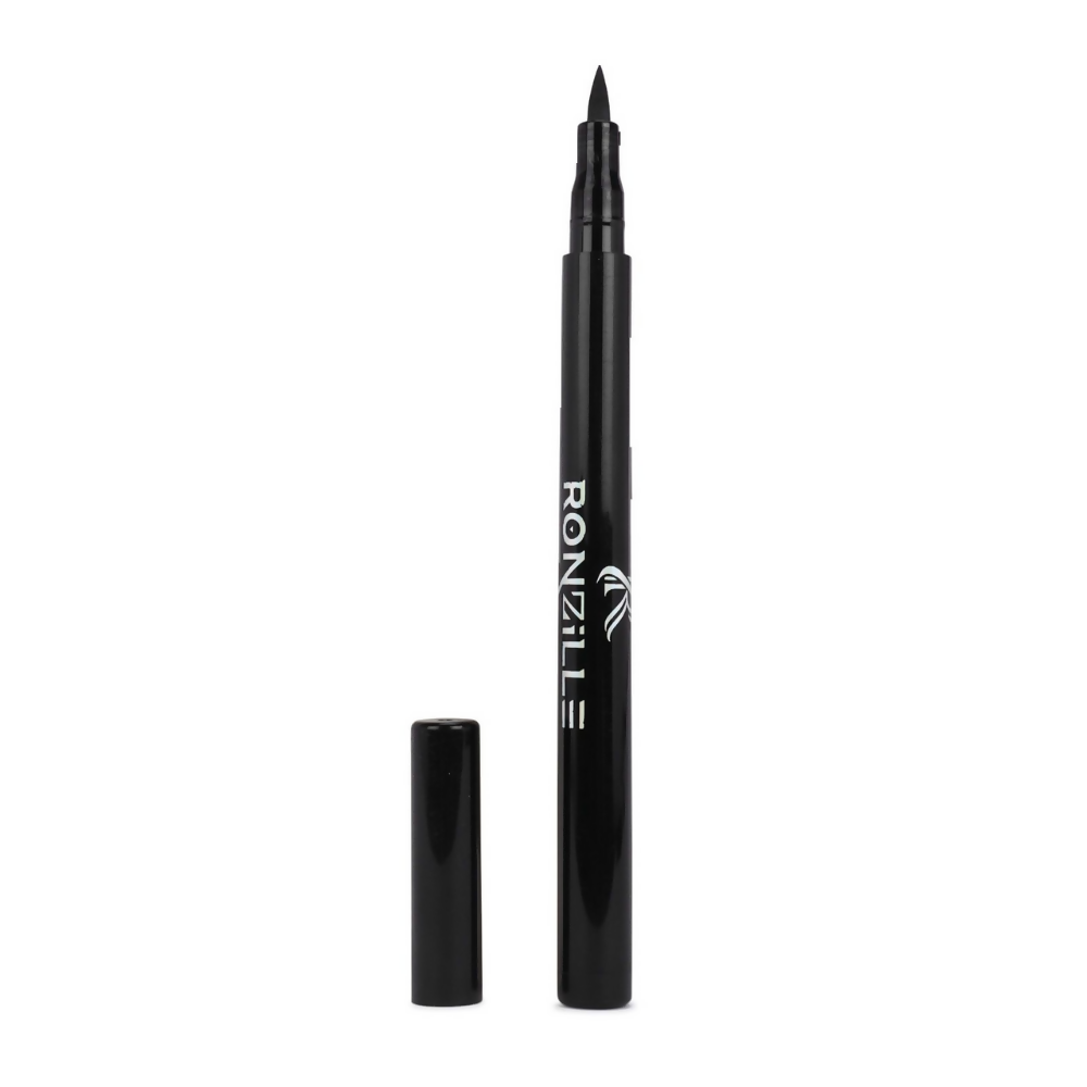 Ronzille Deep Black Sketch Matte Eyeliner Pencil Black | Grocsy