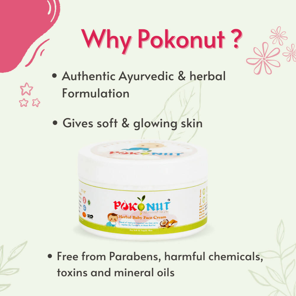 Pokonut Herbal Baby Face Cream | Grocsy