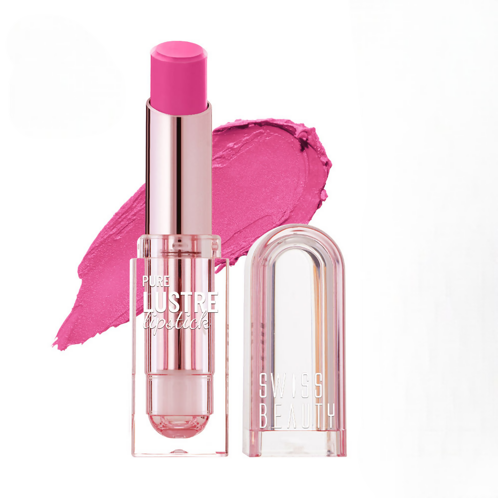Swiss Beauty High Shine Finish Smooth Glide Pure Lustre Lipstick - 2 My Rose | Grocsy
