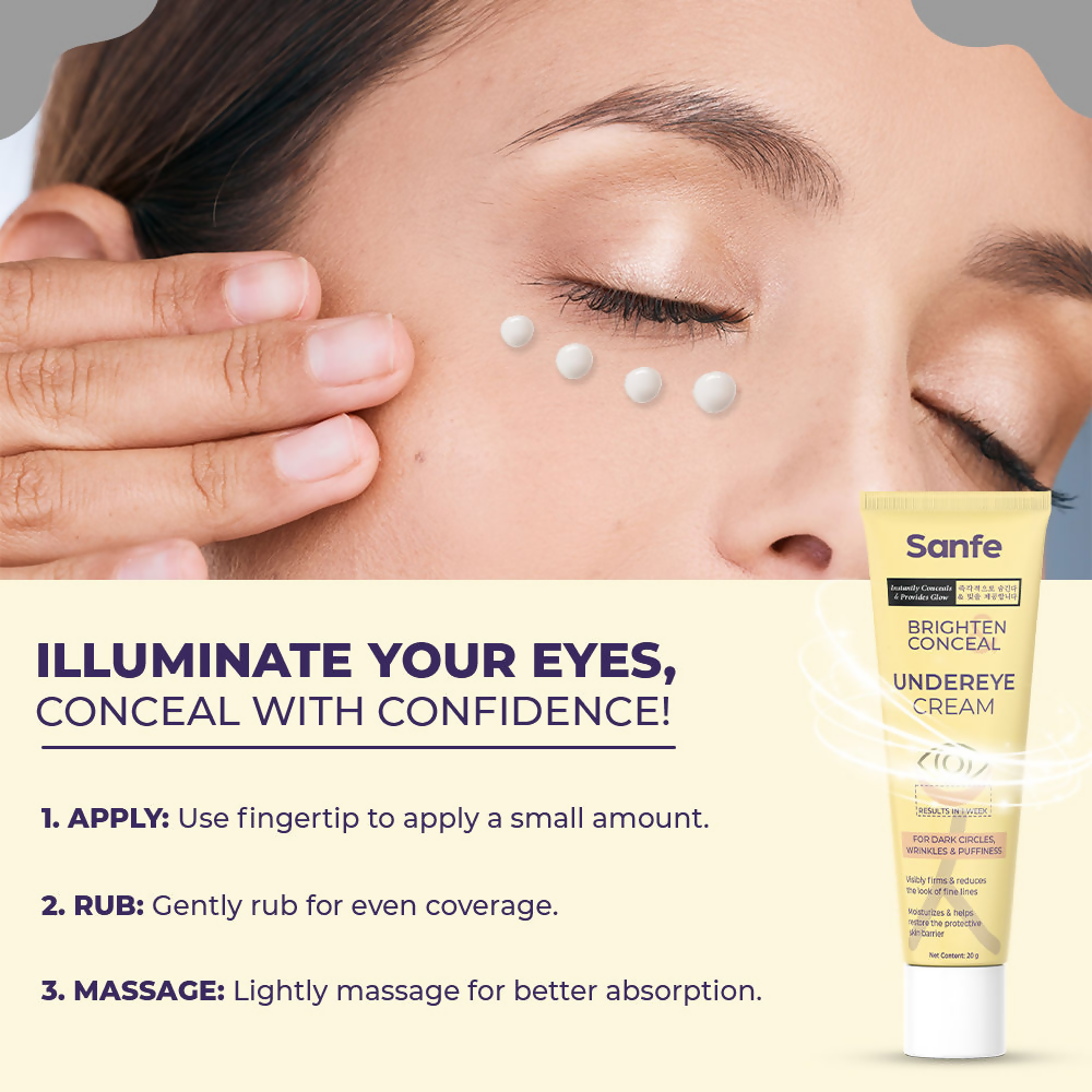 Sanfe Brighten & Conceal Under Eye Cream | Grocsy