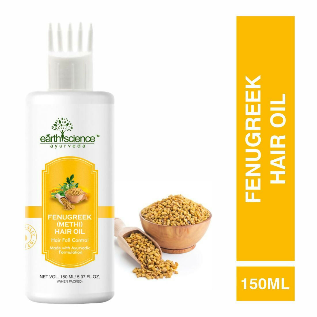 Earth Science Ayurveda Fenugreek Hair Oil | Grocsy