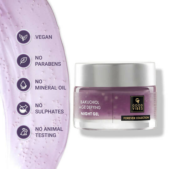 Good Vibes Bakuchiol Age Defying Night Gel | Grocsy
