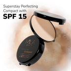 Mila Beaute Superstay Natural Matte Finish Perfecting Compact Powder with SPF 15 - Natural | Grocsy