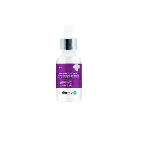 The Derma Co 30% AHA + 2% BHA Face Peeling Solution | Grocsy