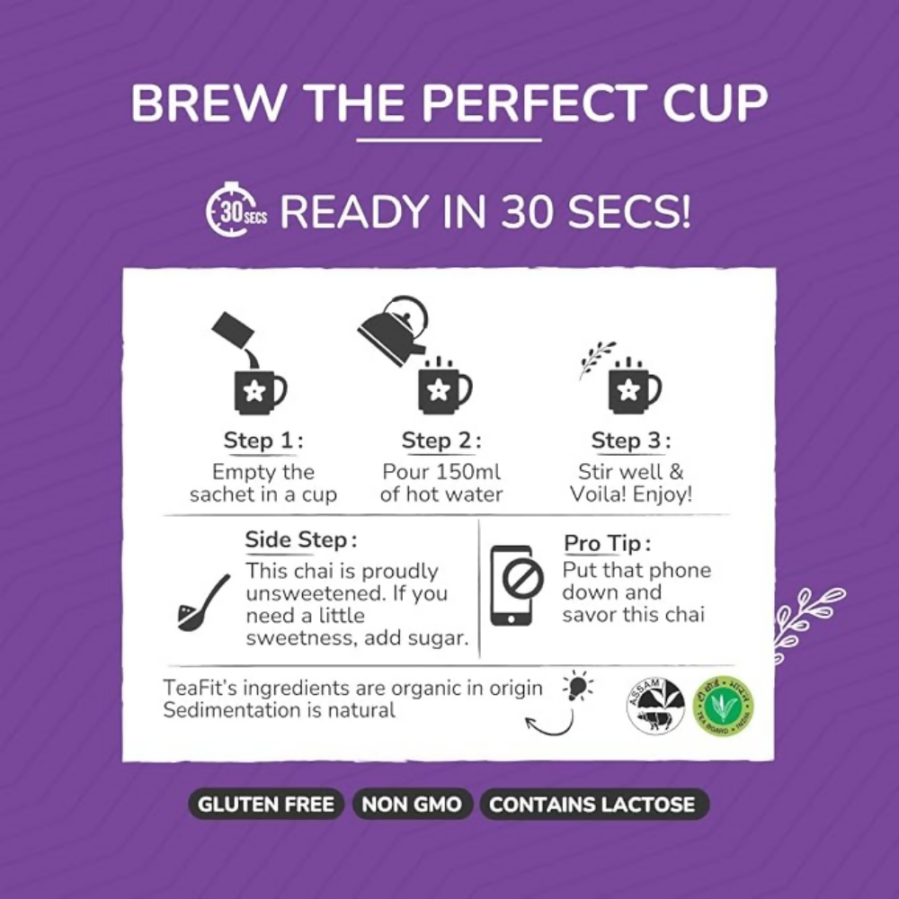 TeaFit Premium NO SUGAR Instant Assorted Tea Premix combo | Grocsy