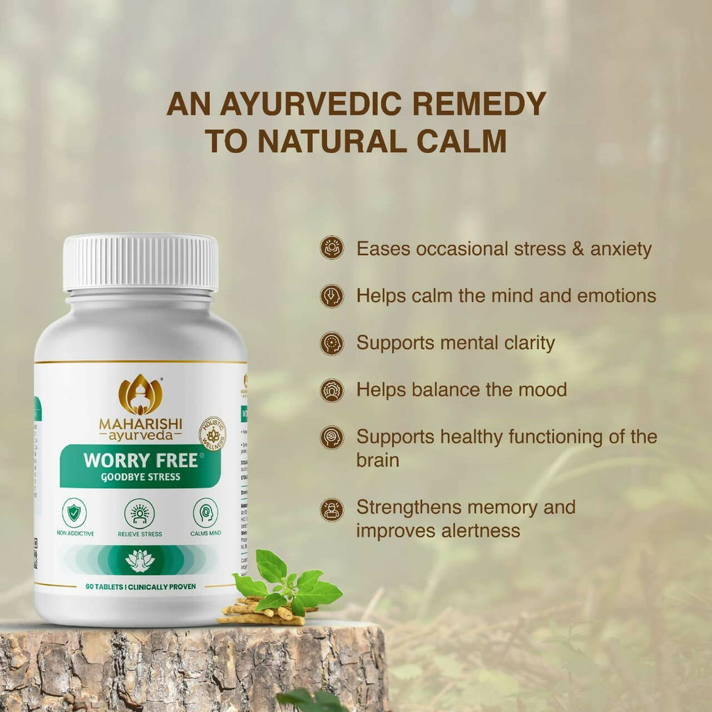 Maharishi Ayurveda Worry Free Tablets - Swadesiicart