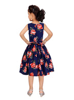 Asmaani Kids Party Wear Stylish Dresses, Perfect for Parties, Functions & Vacations - Navy Blue | Grocsy