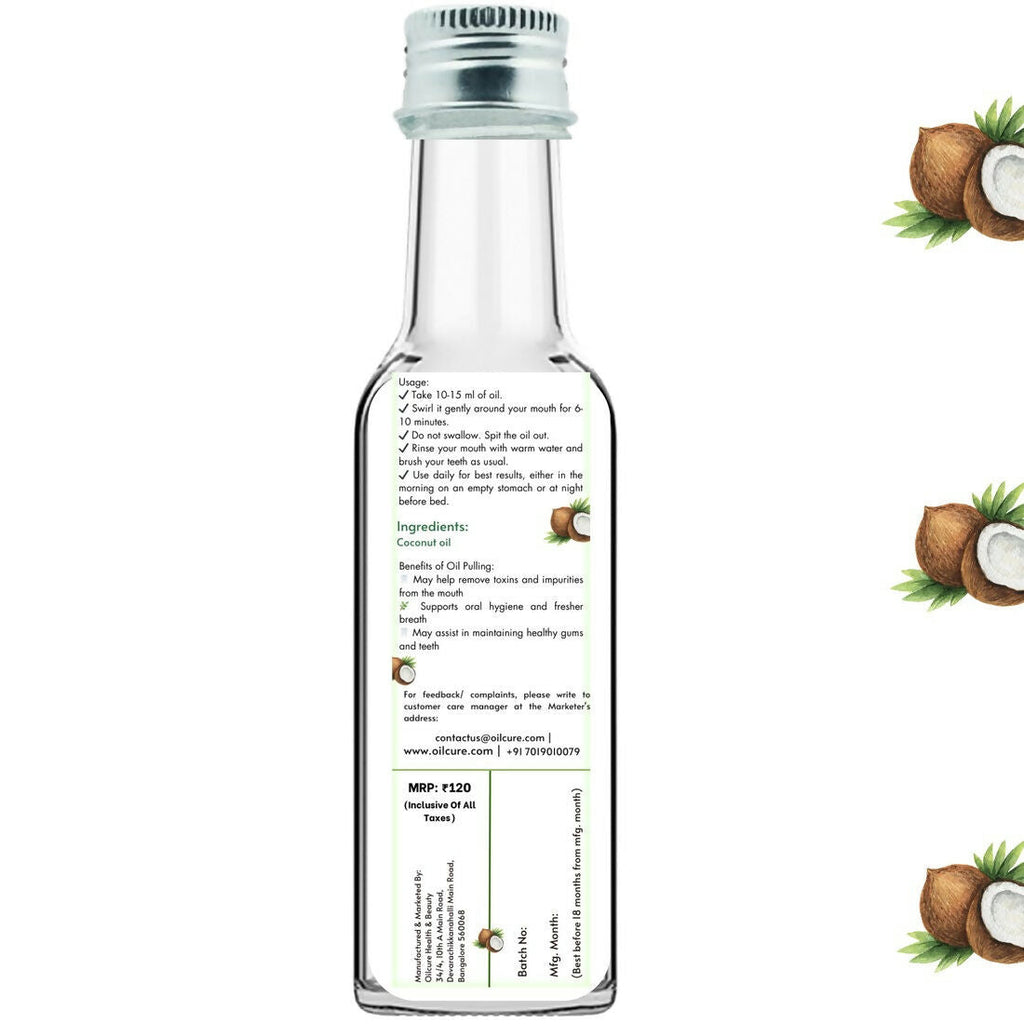 Oilcure Coconut Oil Pulling | Grocsy
