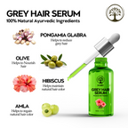 Ivory Natural Grey Hair Serum - Restore Natural Hair Color | Grocsy