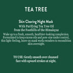 Biotique Advanced Organics Tea Tree Skin Clearing Night Mask | Grocsy