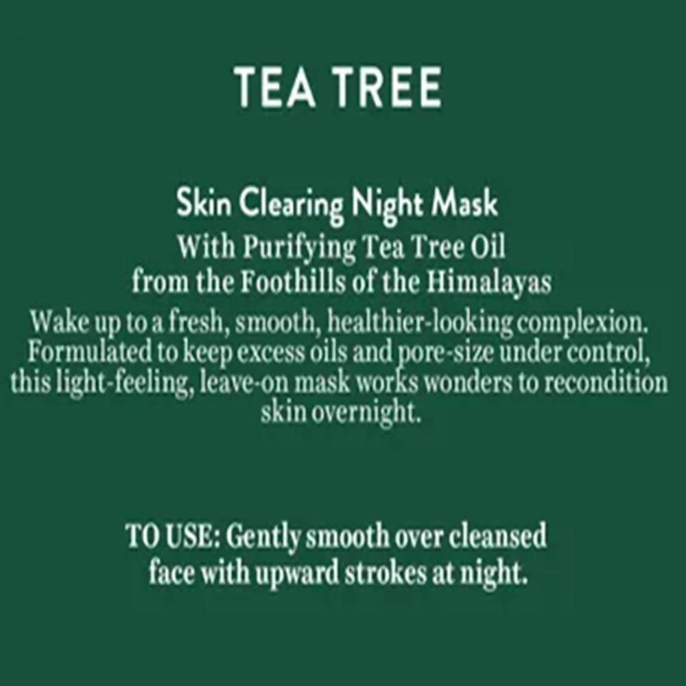 Biotique Advanced Organics Tea Tree Skin Clearing Night Mask | Grocsy