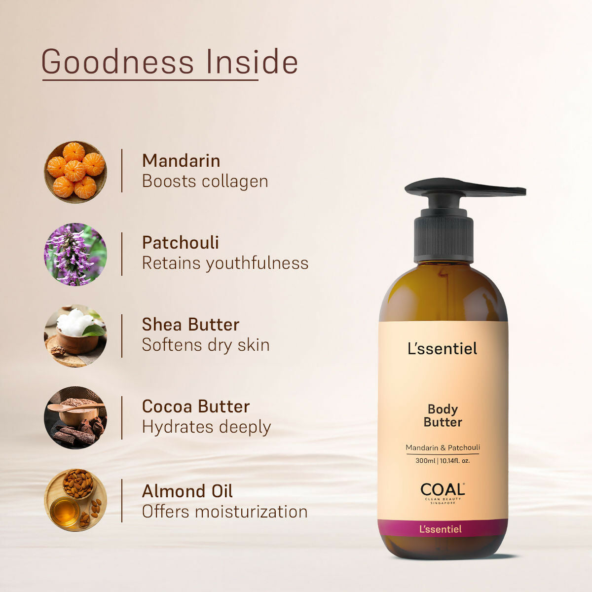 Coal Clean Beauty Mandarin and Patchouli Body Butter | Grocsy