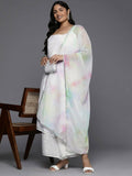 Ahalyaa Women's Traditional wear Kurta Set - White | Grocsy