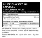 Inlife Flaxseed Oil Capsules With Gelatin | Grocsy