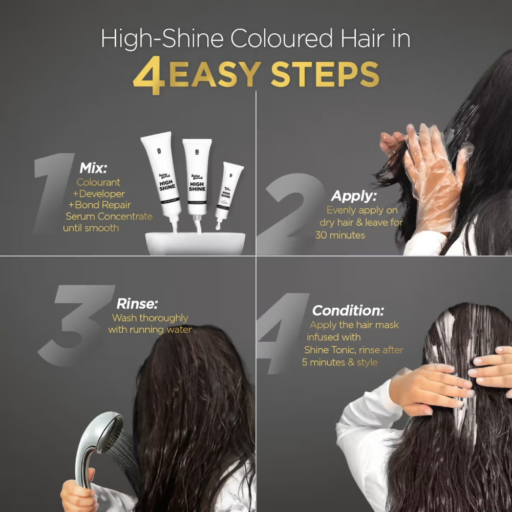 BBlunt Salon Secret High Shine Conditioning Hair Colour - Coffee Natural Brown | Grocsy