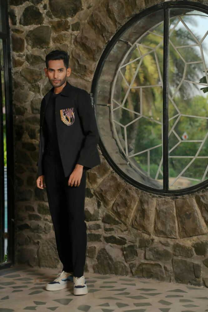 Stirrup Black Shacket by Hilo Design | Grocsy