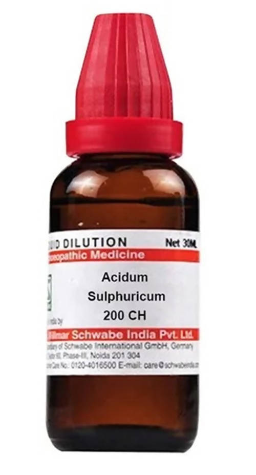 Dr. Willmar Schwabe India Acidum Sulphuricum Dilution | Grocsy