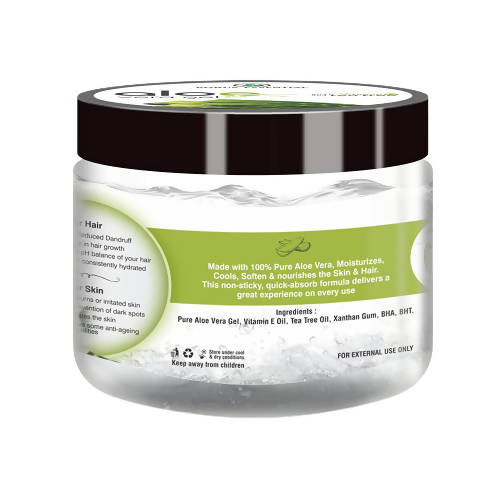 Korus Essential Pure Aloe Vera Gel with Tea Tree and Vitamin E | Grocsy