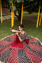 Yash Enterprise Multi Color Rayon Cotton Embroidery Semi Stitched Navratri Top Chaniya Choli | Grocsy