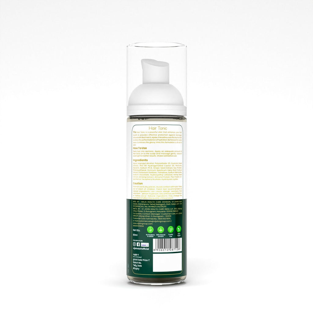 VI-JOHN Prakritik Hair Growth Tonic Prevents greying & dullness Made with 100% Natural Bio Actives | Grocsy