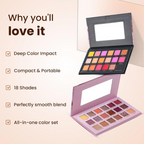 Huda Girl Beauty Rose Gold Remastered & Nude Edition Eyeshadow Palette - 36 Matte and Shimmer Finishes | Grocsy