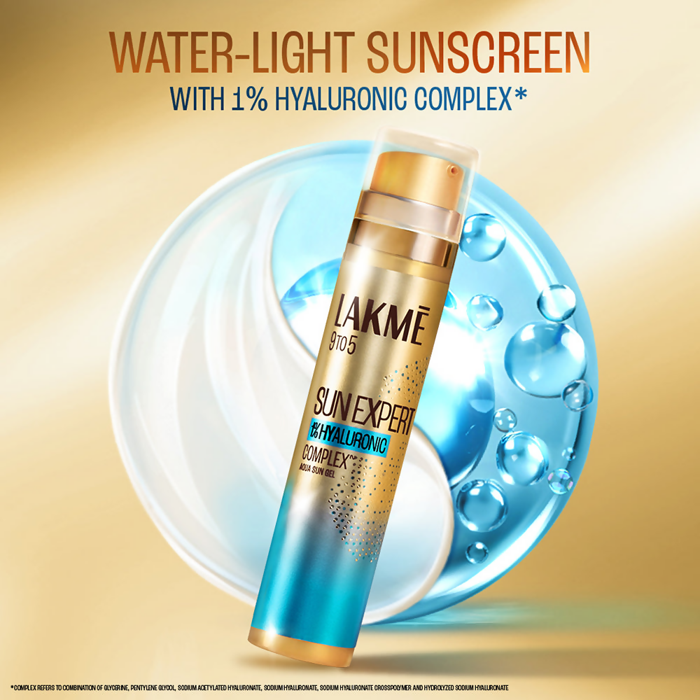 Lakme 9To5 Sun Expert 1% Hyaluronic Sunscreen, Spf 50 Pa+++ | Grocsy