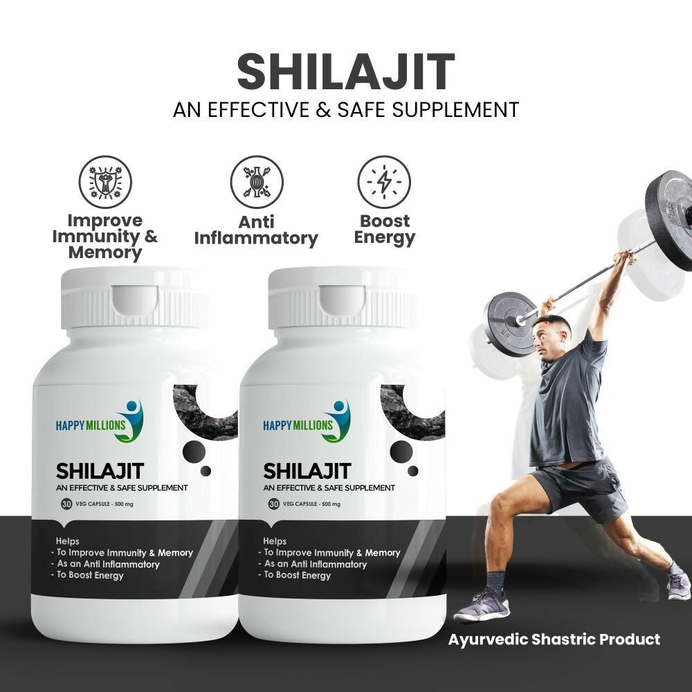 HappyMillions SJ Capsules ?Herbal Wellness Supplement for Vitality | Grocsy