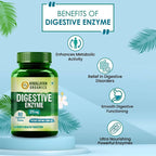 Himalayan Organics Digestive Enzyme 375 mg Vegetarian Capsules | Grocsy