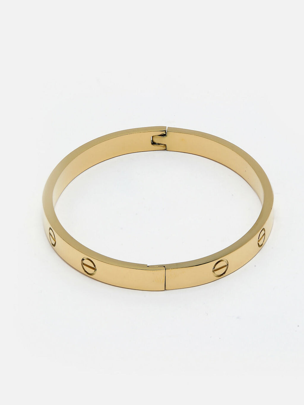 NVR Women & Men Gold-Polished Kada Bracelet
