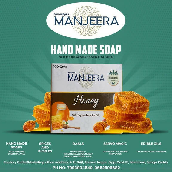 Manjeera Honey Hand Made Soap | Grocsy