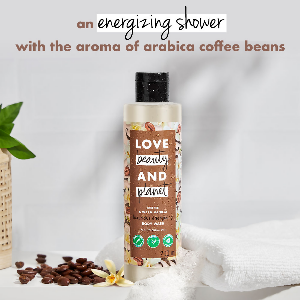 Love Beauty And Planet Coffee & Warm Vanilla Moisturising Body Wash | Grocsy