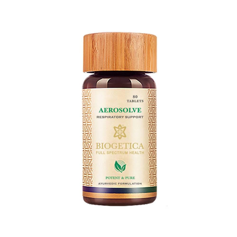 Biogetica Aerosolve - Respiratory Support, 80 Tablets | Grocsy