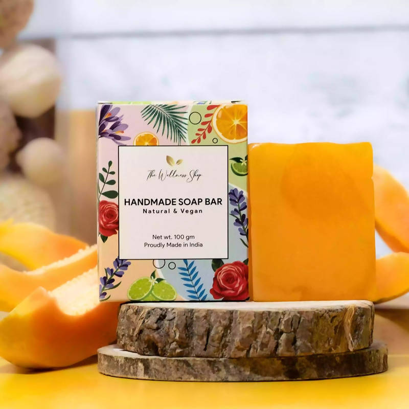 The Wellness Shop Skin Brightening Papaya Handmade Soap | Grocsy