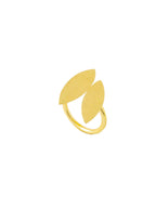 NVR Women's Western Gold-Polished Ajustable Finger Ring | Grocsy