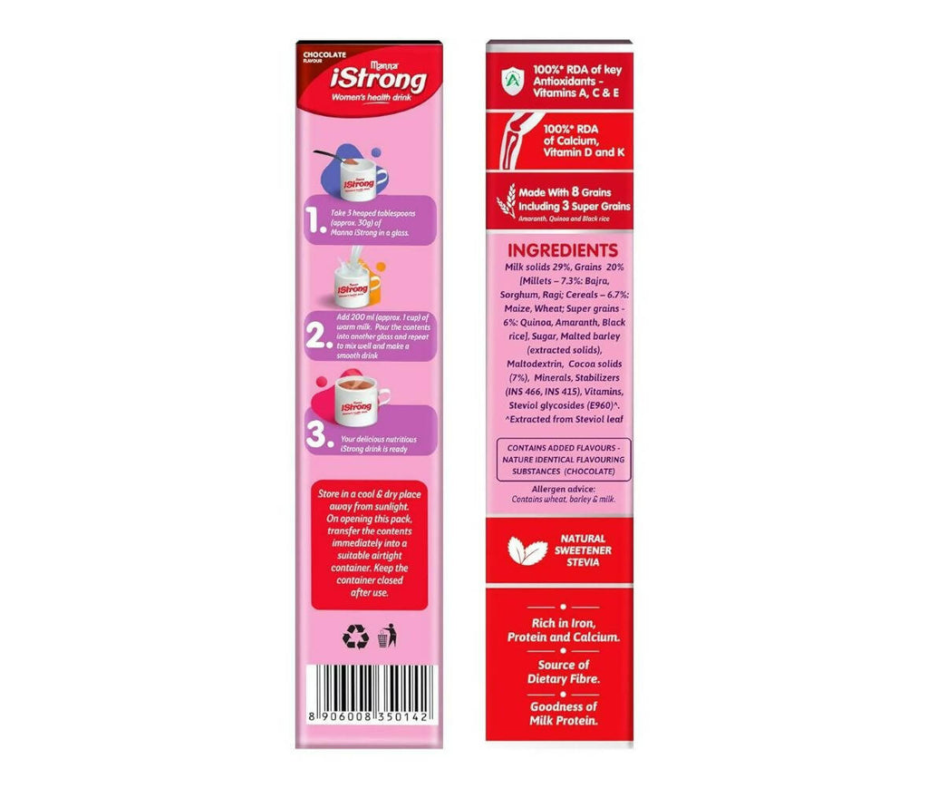 Manna iStrong Millet Health Drink Mix For Women | Grocsy