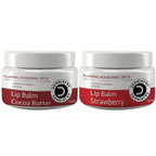 Dermistry Nourishing Cocoa Butter Lip Balm & Strawberry Lip Balm | Grocsy