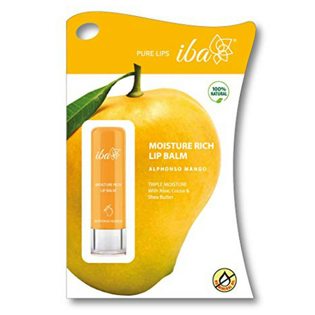 Iba Moisture Rich Lip Balm - Alphonso Mango | Grocsy