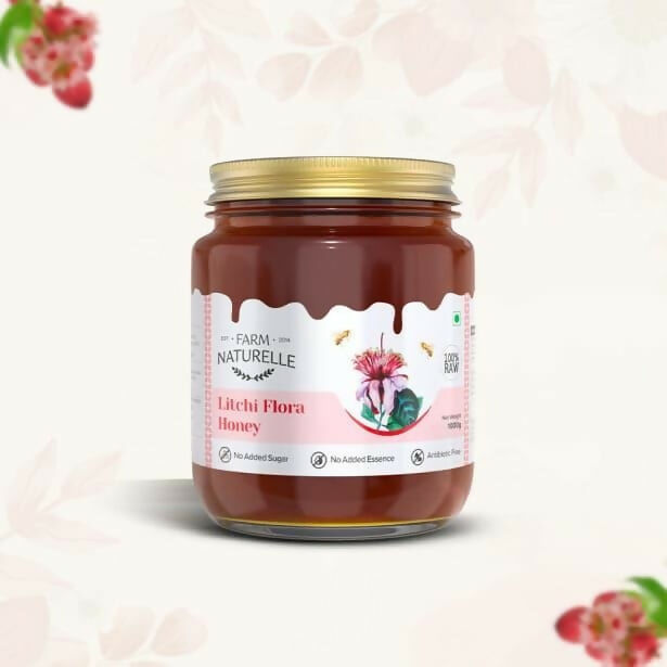 Farm Naturelle 100% Pure Litchi Flora Honey – Natural Sweetness | Grocsy