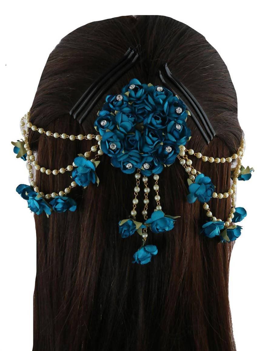 Blue Flower Hair Accessories | Grocsy