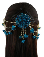 Blue Flower Hair Accessories | Grocsy