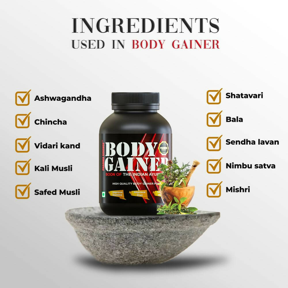 Pharma Science Muscle Mass & Weight Gainer Supplement Powder for Men and Women | Grocsy