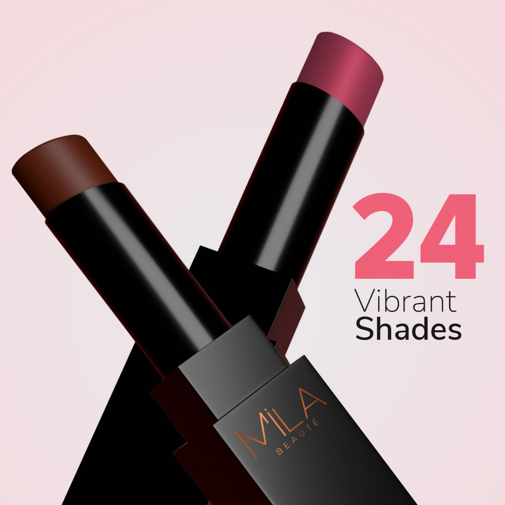 Mila Beaute Pro Matte Long Lasting Creamy Matte Finish Lipstick - Laila | Grocsy