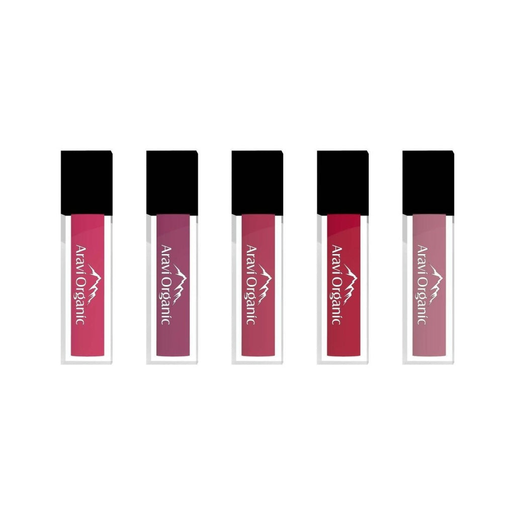 Aravi Organic Liquid Matte Lipstick Combo | Grocsy