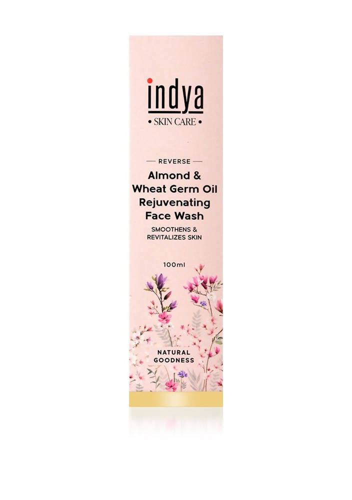 Indya Almond & Wheat Germ Oil Rejuvenating Face Wash | Grocsy
