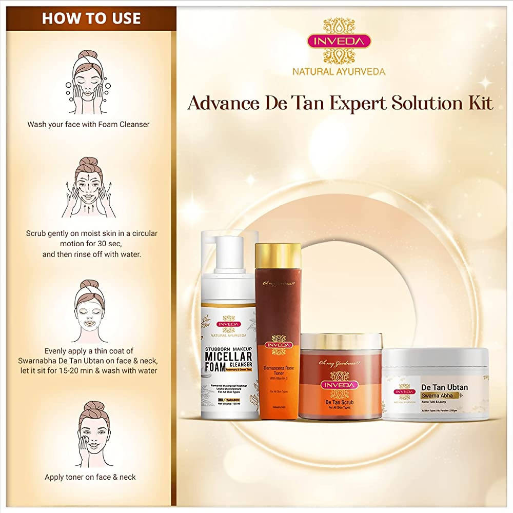 Inveda Advance De Tan Expert Solution Kit | Grocsy