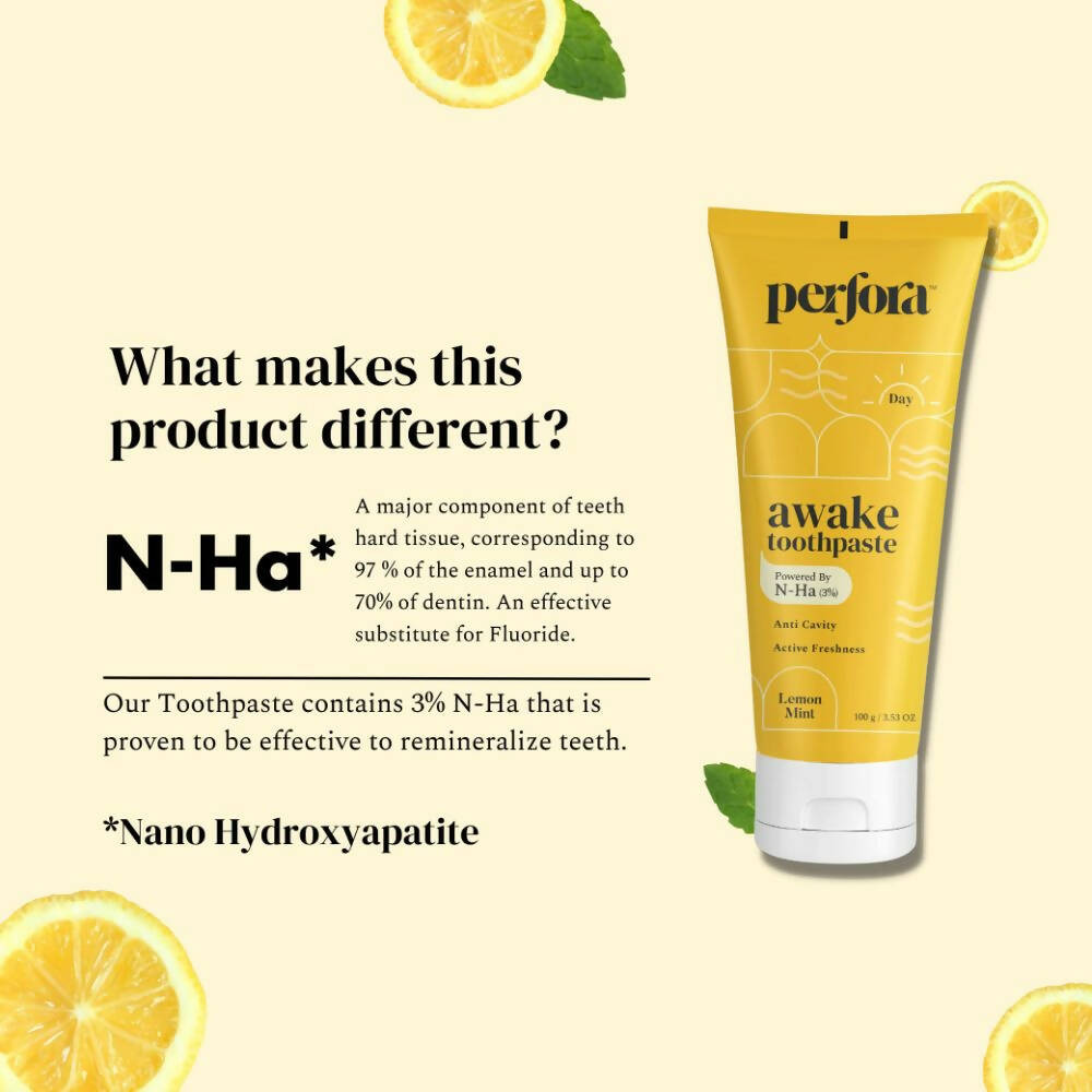 Perfora Awake Toothpaste Lemon Mint | Grocsy